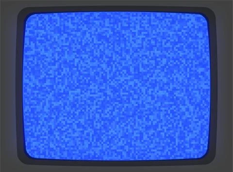 VHS Blue Screen Intro 库存插图