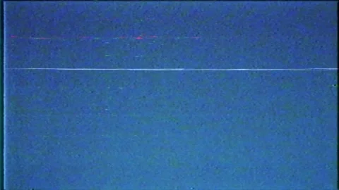 VHS Blue Screen Noise Broadcasting Animation Stock Footage 336387654