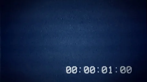 VHS blue timecode yi Stock Footage 81140954