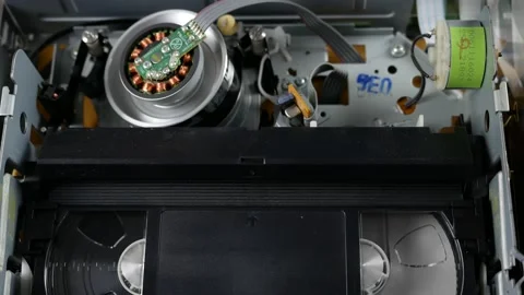 VHS cassette functioning Video stock 166577054