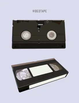 VHS cassette vector illustration. Stock Illustration