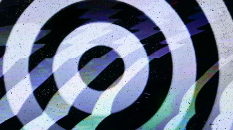 VHS Circles Tape Damage Stock Footage 60385933
