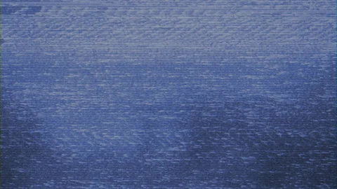 VHS CRT Screen Effect - 1980s Retro TV Noise, Distortion, and Analog Stock Footage 320430761