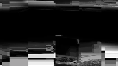 VHS damage.seamless animation of pixel sorting glitch effect for transitions Stock Footage