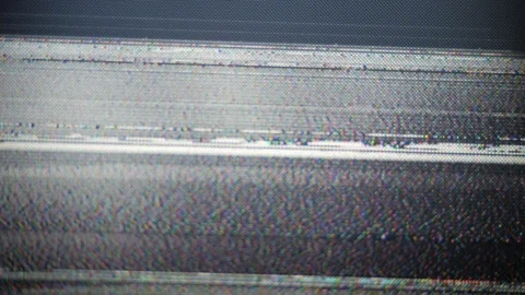 VHS defects, noise and artifacts, glitches from the old VHS tape. Stock Footage 121534990