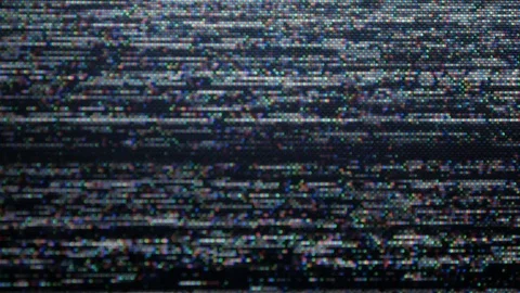 VHS defects, noise and artifacts, glitches from the old VHS tape. Stock Footage 121535371