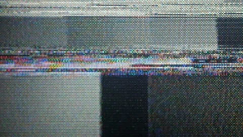 VHS defects, noise and artifacts, glitches from the old VHS tape. Stock Footage 121535607
