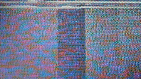 VHS defects, noise and artifacts, glitches from the old VHS tape. Stock Footage 121535945