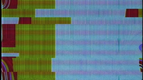 VHS defects noise and artifacts, glitches from an old tape. No signal. Video stock 126444682