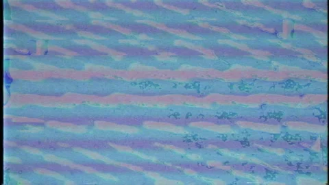 VHS defects noise and artifacts, glitches from an old tape. No signal. Stock Footage 130432358