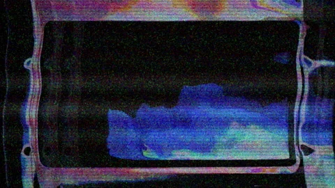 VHS defects noise and artifacts, glitches from an old tape. No signal. Stock Footage 130432389