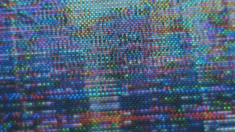 VHS defects, noise and artifacts, glitches from the old VHS tape. Stock Footage 133346224