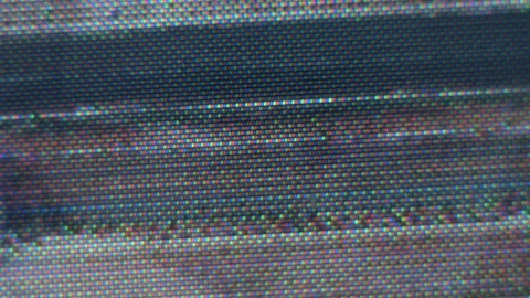 VHS defects, noise and artifacts, glitches from the old VHS tape. Video stock 133361071