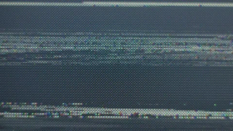 VHS defects, noise and artifacts, glitches from the old VHS tape. Video stock 134491763