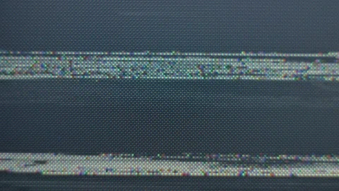 VHS defects, noise and artifacts, glitches from the old VHS tape. Video stock 134491768