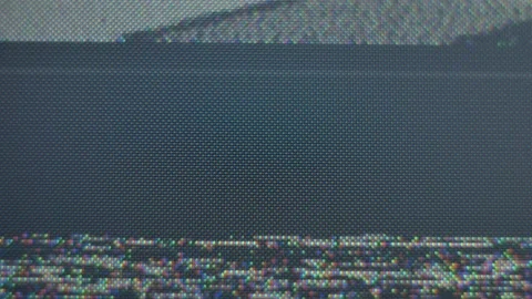 VHS defects, noise and artifacts, glitches from the old VHS tape. Stock Footage 134493101