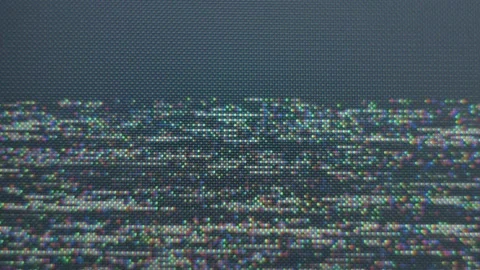 VHS defects, noise and artifacts, glitches from the old VHS tape. Stock Footage 134493250