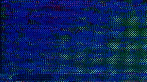 VHS defects, noise and artifacts, glitches from the old VHS tape. Video stock 159678035