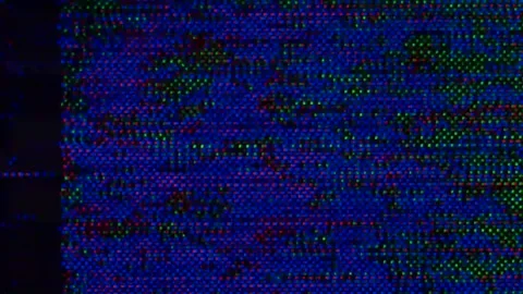 VHS defects, noise and artifacts. Stock Footage 159678085