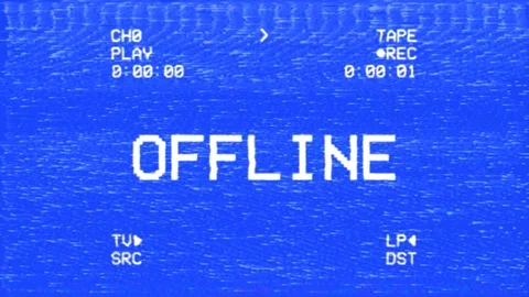VHS double tape offline | Stock Video | Pond5