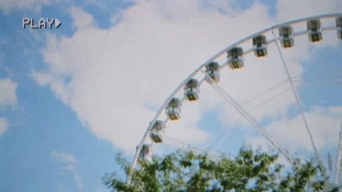 VHS Ferris wheel day stopped generic Stock-Footage 342020417