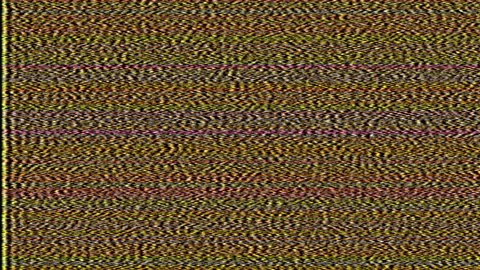 VHS Fuzz Tracking Orange Animation Stock Footage 312295706