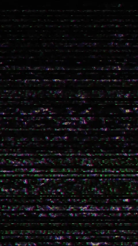 VHS glitch and tv noise overlay effect loop, vertical format Stock Footage 340130997