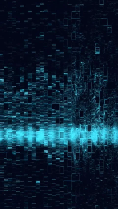 VHS Glitch Artifact Vertical Loop Stock Footage 331074321