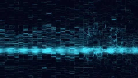 VHS Glitch Artifact Widescreen Loop Stock Footage 331074317
