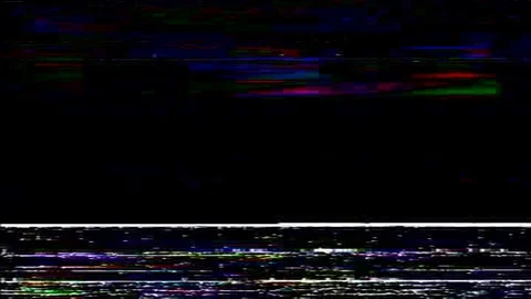 VHS Glitch Background realistic Flickering, TV signal with bad interference 스톡 동영상 121324663