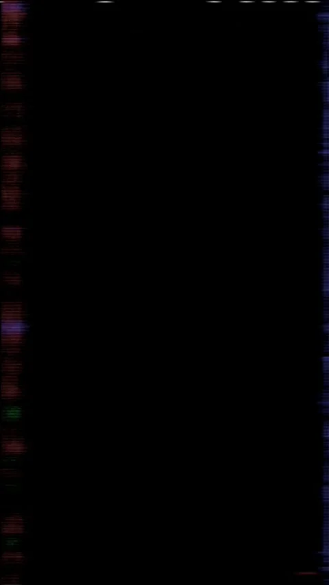VHS glitch lines on the sides of the vertical screen Stock Footage 280316426