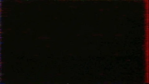 VHS Glitch Vertical lines on the sides of the screen, Black screen Stock-Footage 113289160