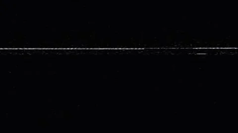VHS Glitch, VHS White Horizontal Line Noise on dark background, Black screen Stock-Footage 152870161