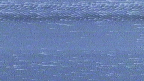 VHS glitches and static noise on blue background. Digital TV Noise flickers. No Stock Footage 158553357