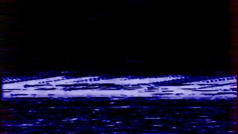 VHS Glitches Background, Black and Blue Vídeos de archivo 104866290