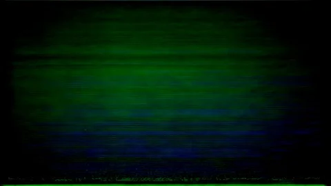 VHS green horizontal glitches Stock-Footage 103355065