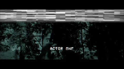 VHS Horror Trailer and Titles Stock After Effects