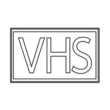 VHS icon Illustration design Stock Illustration