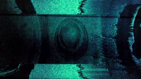Vhs interference error TV no signal.Noise texture pattern. VFX glitch television Stock Footage 158199220