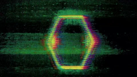 Vhs Interference Fault tv no signal noise texture pattern VFX glitch static whit 動画素材 158199179