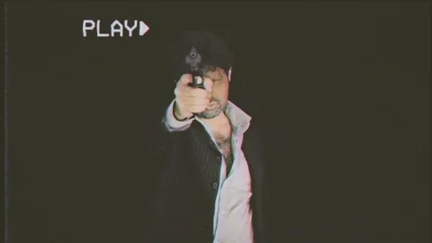 VHS Mafia killer execution victim Stock Footage