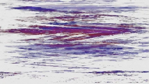 VHS noise and artifacts, including blue glitches from an old recording Vídeos de archivo 282707107