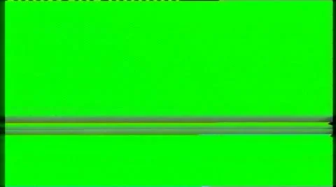 VHS noise on the greenscreen | Stock Video | Pond5