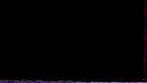 VHS Noise Line at the Bottom, Horizontal lines, Black screen Stock-Footage 111278174