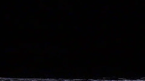 VHS Noise Lines at the Bottom, White Horizontal lines, Black screen Stock-Footage 113058941