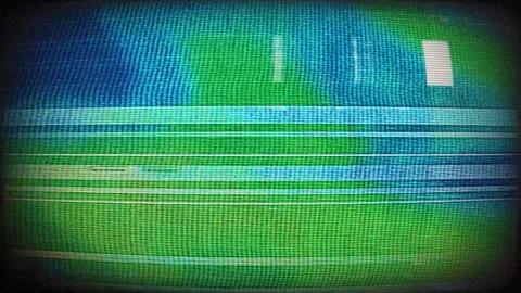 VHS Pause Mode Glitch Texture Stock Footage 322606082
