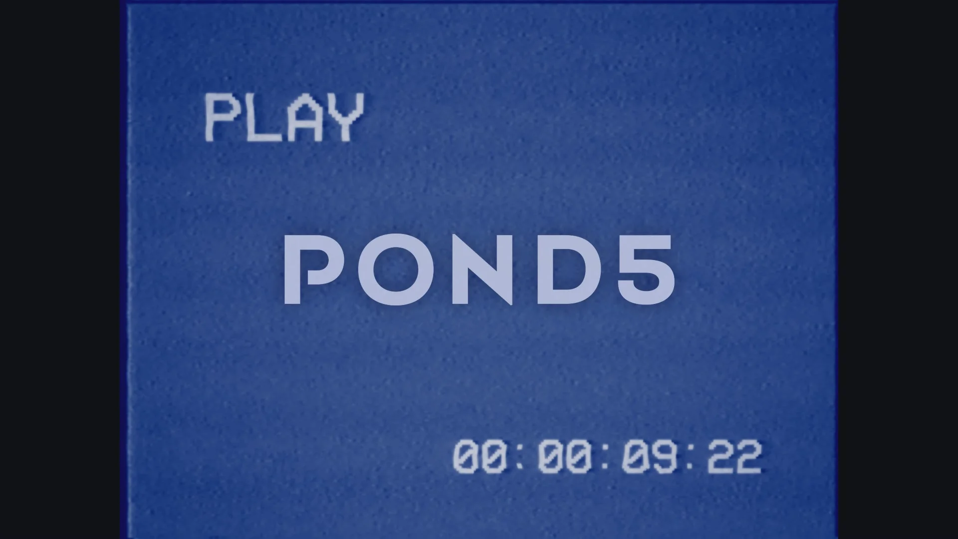 VHS play bad 30 seconds timecode blue | Stock Video | Pond5