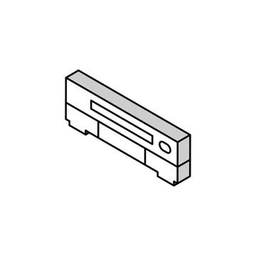 Vhs player retro gadget isometric icon vector illustration Ilustración de archivo