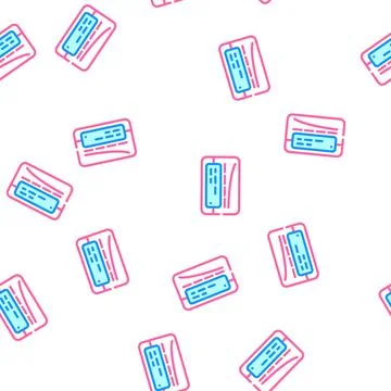 Vhs player retro gadget vector seamless pattern Stock Illustration