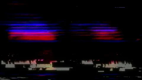 VHS real Defects Noise and Artifacts Vídeos de archivo 107055852